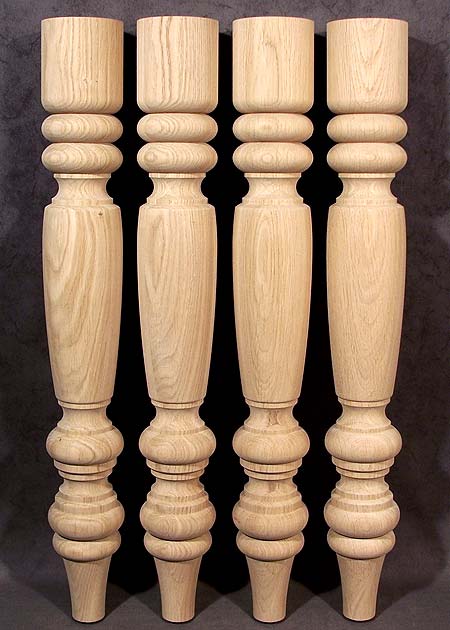 Pied de table bois, décoré de motif de caractère, chêne, TL24