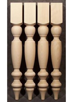 Pied de table bois gracieux en hêtre artificiellement séché, TL66