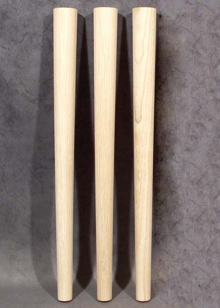 Pied de table en bois en forme conique simple, frêne, TL95